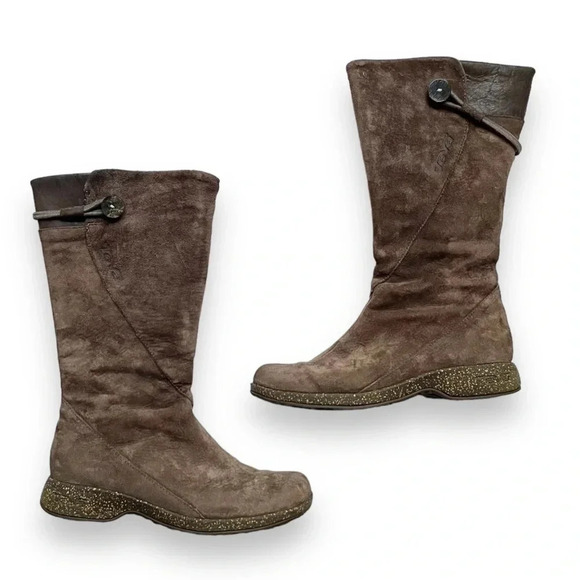 Teva Montecito Suede Leather Side Zip Mid-Calf Boots - Picture 1 of 5